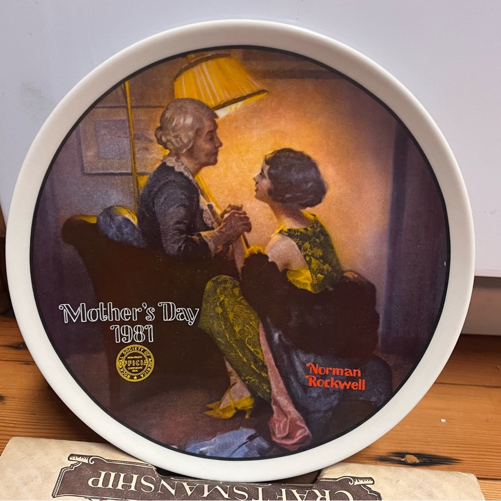 Authentic Norman Rockwell "After The Party" 8.5in collector plate LimitedEdition